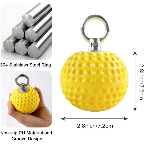 Klatretræk Power Ball Hold Grips med stropper, skridsikker hånd