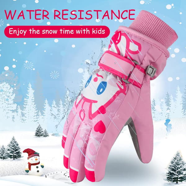 1 par kat L skihandsker dreng pige ski luffer snehandsker vinter W