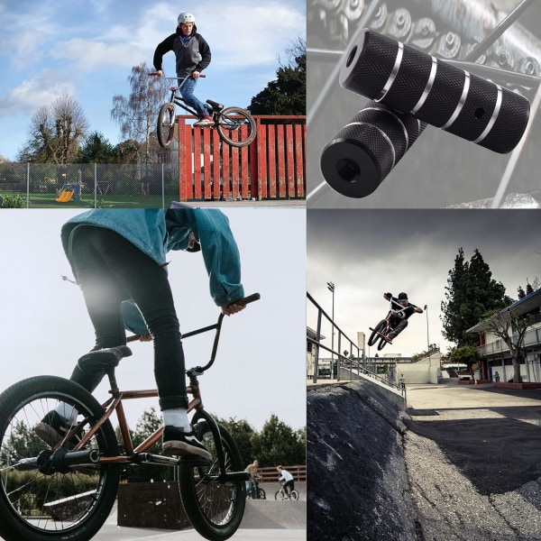 BMX-plugger, sykkelplugger, MTB-plugger, BMX-sykkeltilbehør（svart）