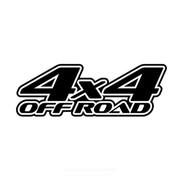 4X4 All Terrain Off Road -tarrat, 2 kpl pakkaus autoon (musta)
