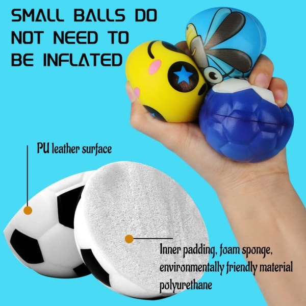 12st (bollar) Stressboll Anti-stressboll Fidget Toy, Mini Sport
