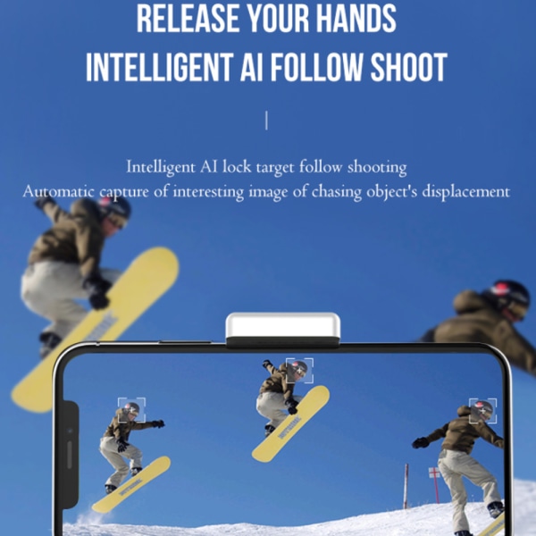 Intelligent Selfie Shooting Gimbal 360° Automatisk Ansigtsgenkendelse Kamera