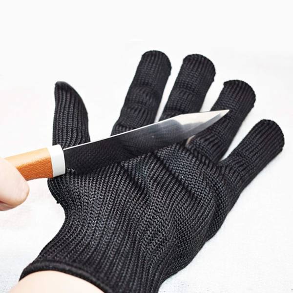 Papagei Pure Resistant Gloves Animal Padding Scratch Bird Handling Gloves Bite Resistant Steel Wire Training Gloves One Pair (Black)
