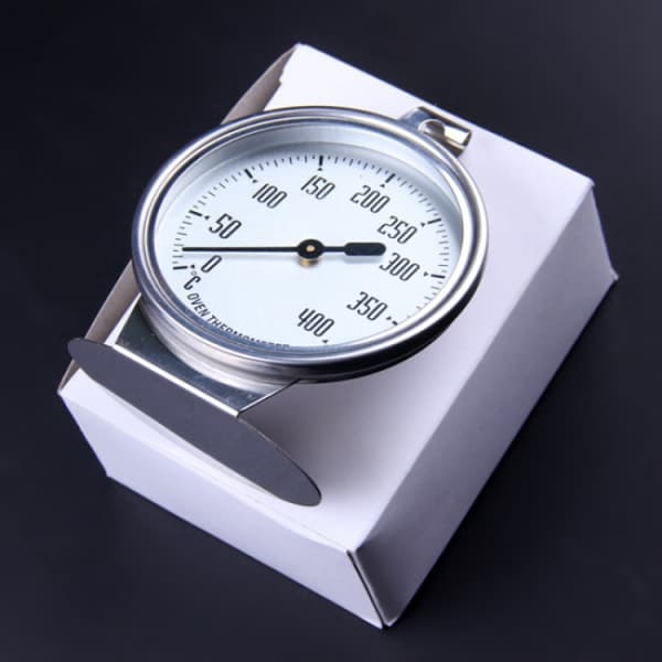 0 - 400 graders rustfrit stålovnstermometer