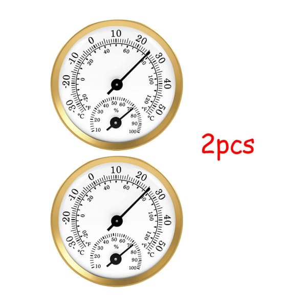 2 stk. til drivhus guld hygrometer pointer temperatur fugtighed