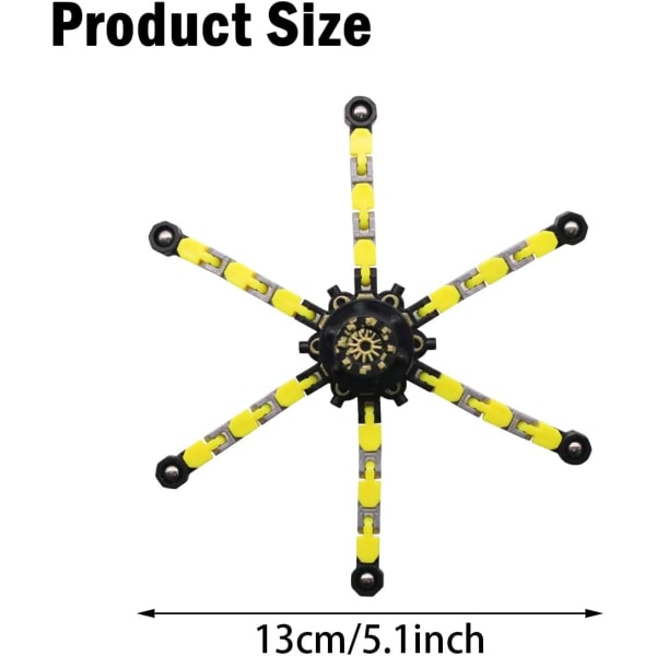 3-pak Fidget Spinners, Transformerbare Fingertip Spinners, Morsomme Sen