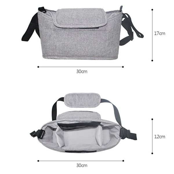 Baby Stroller Organizer Taske Mummy Blepose Taske Krog Baby Vogn L