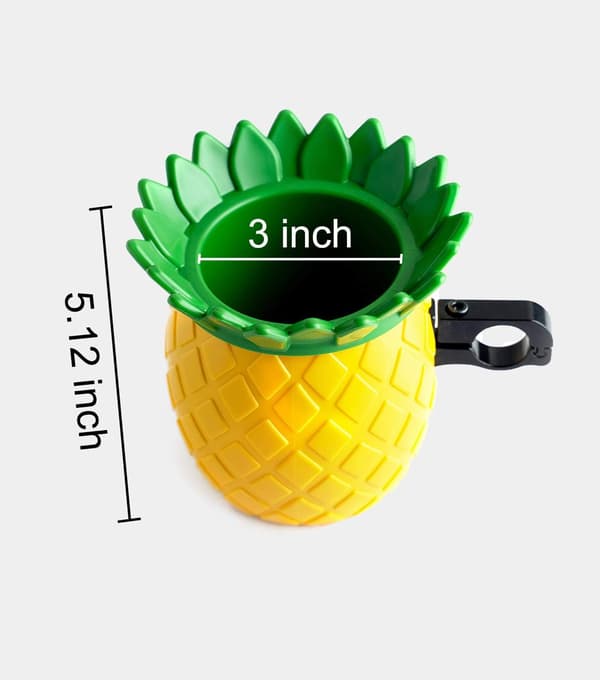 Söt ananas cykelkopphållare för drycker