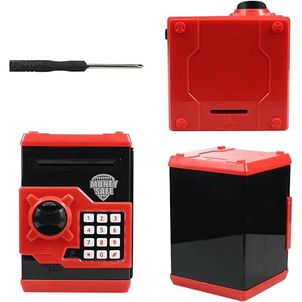 Elektronisk sparegris med automatisk penge-scroll, Mini ATM-boks