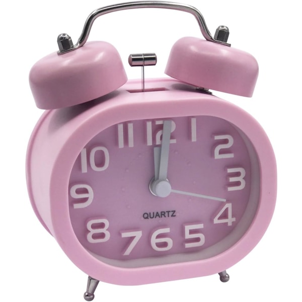 Retro Silent Quartz Väckarklocka, Morgon Alarm Clock Travel Bedsi
