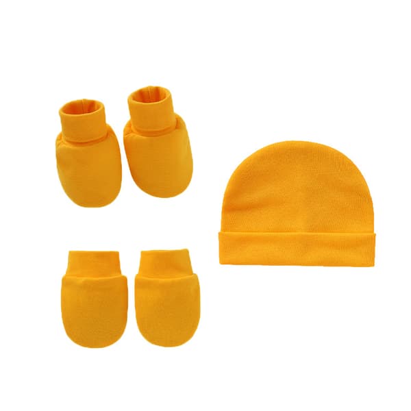 Nyfödd sjukhusmössa babyhatt och anti-scratch vantar set för 0-
