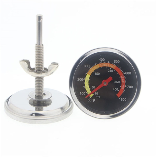 Temperature Gauge Stainless Steel Barbecue Bbq Smoker Grill Therm