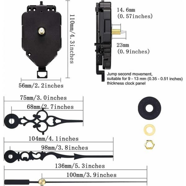 Pendul Urværk Bevægelse DIY Quartz Bevægelse Kit Udskiftning Pendu