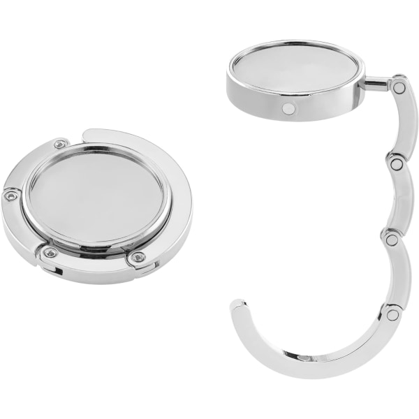 2X Handväska Hängare - Metall Fällbar Väska Hängare - Väska Hållare för Tabl