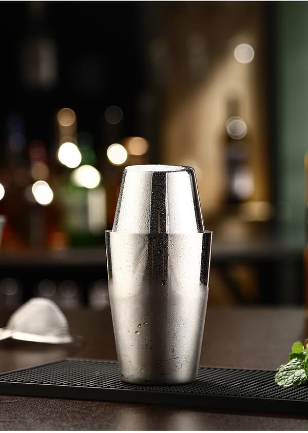 Rustfrit stål cocktail tin på tin shaker, 16,5x8,2cm