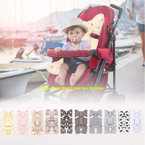 Reversibel sittdyna för barnvagn universell madrass baby supp