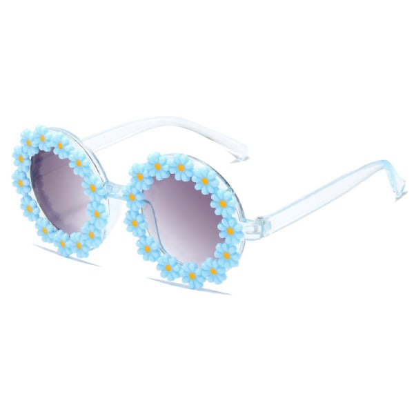 1 Pack Solglasögon för kvinnor, Daisy Sunflower Solglasögon, Blue Flo