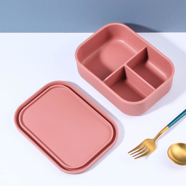 Silikone Bento-madkasser Frokostbeholder, Lækagesikker Frokostbeholder,