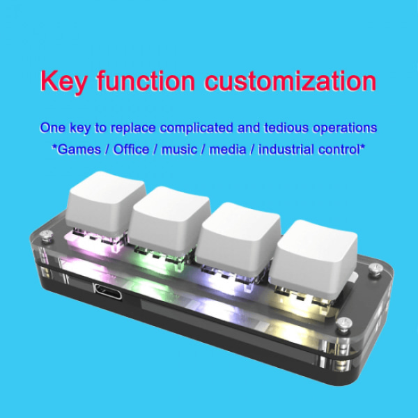 Anpassat litet tangentbord Anpassad Key4 Litet tangentbord Kopiera Klistra in Spel