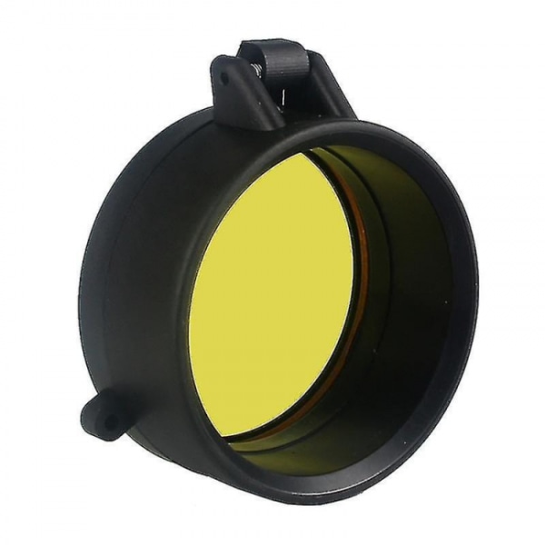 59mm Transparent Riffelkikkert Linsebeskyttelse Flip Up Hurtig Fjederbeskyttelse