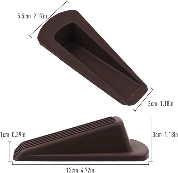 Premium gummistøpsel Universal dørstopper kile, fleksibel,