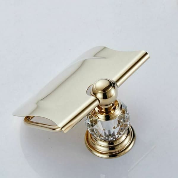 Blank Toiletpapirholder med Klap og Toiletpapirdispenser wit