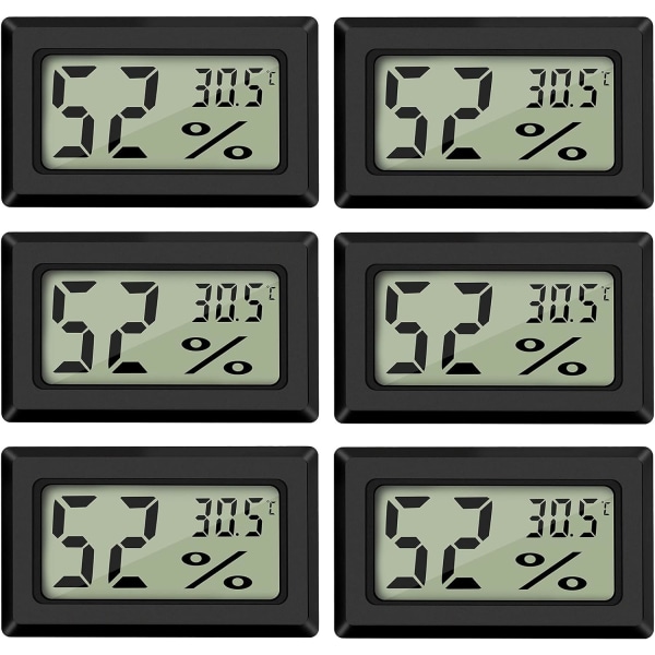 Mini digital LCD-termometer hygrometer temperatur fuktighet -50~