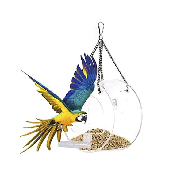 Fågelmatare, Akryldispenser, Hängande, För Fönster, 12,7cm*7,5cm
