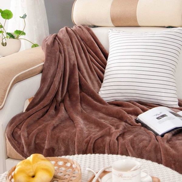 Kamel fleece tæppe 150x200cm fluffy bløde tæpper til sofaer dobbelt/enkelt seng store plys tæpper, mikrofiber flannel tæpper