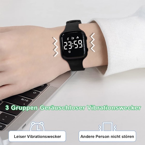 Fitnessaktivitetsspårare, ingen app ingen Bluetooth, 1 timmes laddning för