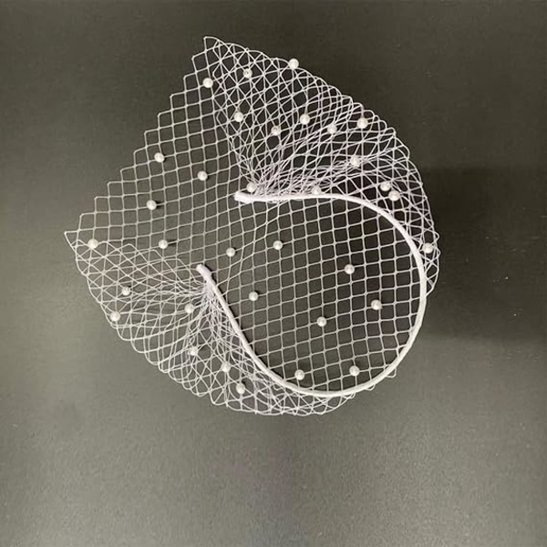 Fuglebur-slør for bruder, bryllupshodebånd, netting, utdrikningslag