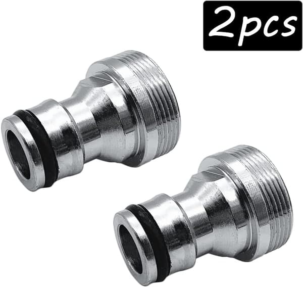 2 stk messing kranadapter hageslange adapter slange vanni