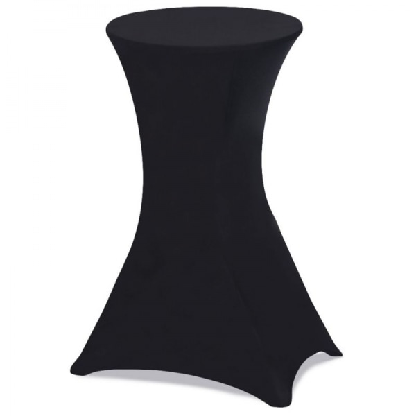 Sæt med 2 sorte covers til foldeborde, 110 CM