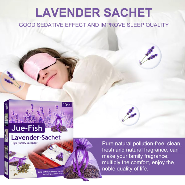 Høst 2021-12 Lilla poser med lavendel fra Provence - Natu
