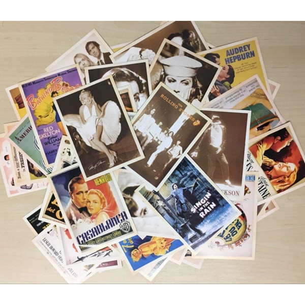 64 deler bulkpakke med vintage-postkort for samleobjekter