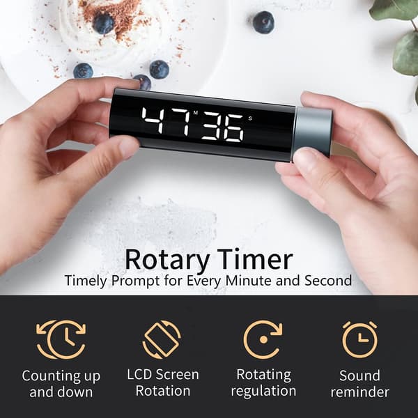 Kjøkken Timer, Magnetisk Digital Kjøkken Nedtellingstimer, HD LCD K