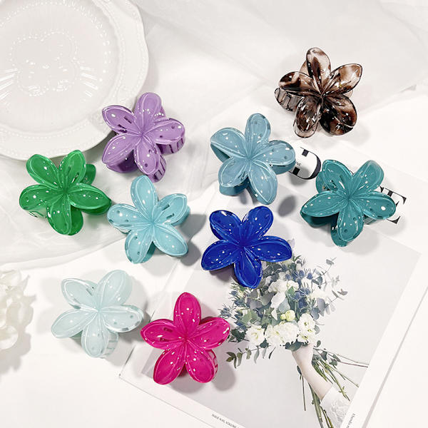 Hawaiian Flower Frangipani hårklemmer store søte blomster hårklemmer