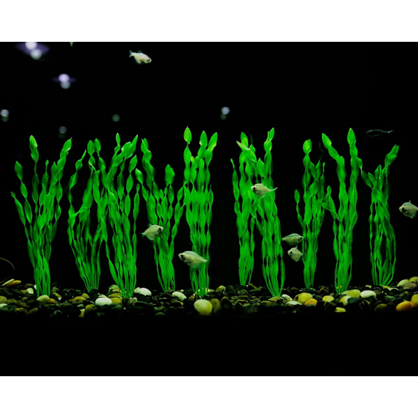 Kunstig Havgræs Vandplante til Akvarium, Plast Fisketank Pl