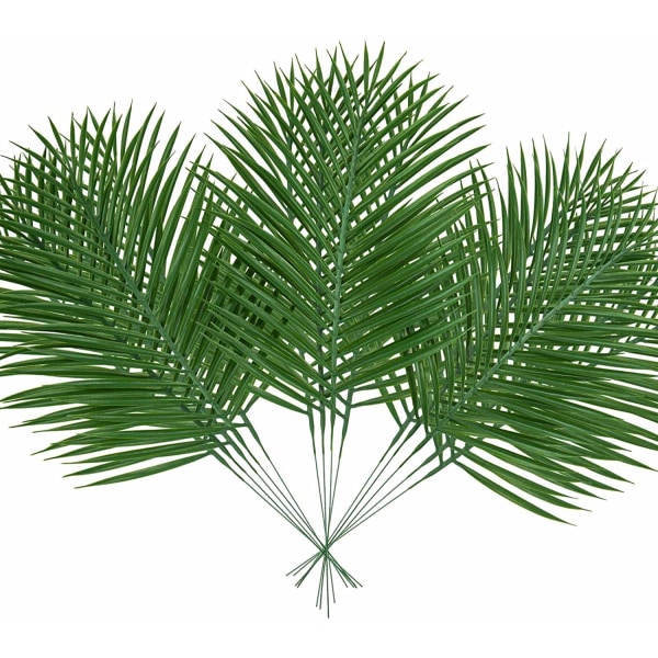 14-pack konstgjorda palmblad Form Tropiska palmblad konstgjorda