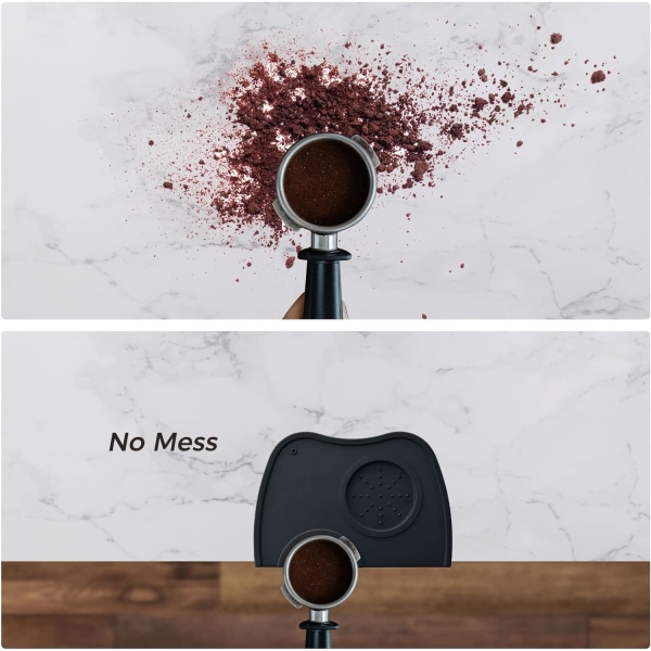 Kaffe Tamper Måtte Silikone Måtte, Espresso Tamper Måtte, Skridsikker Kaffe