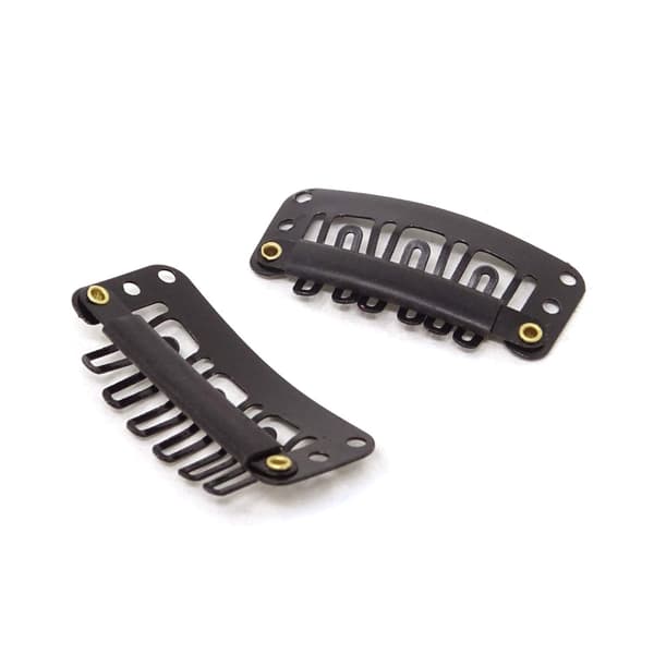 50 stk. 6-tandet U-formede clips til hårextensions - 3,3 cm/1,3 tommer