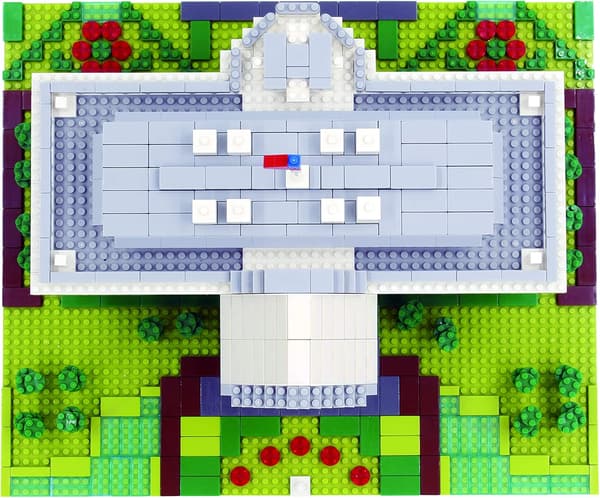 Arkitektur Vita huset Micro Mini Blocks Set, Världsberömd