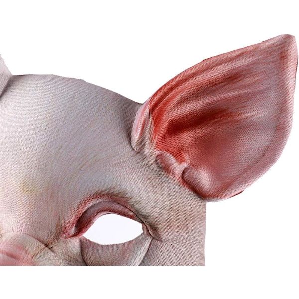 1 st Halv Ansiktsdjur Mask Gris Mask Skräck Gris Mask för Halloween