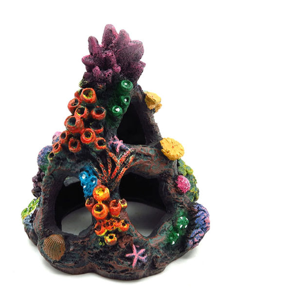 Akvarium Koraldekorationer Kunstig harpiks Betta Coral Reef Land