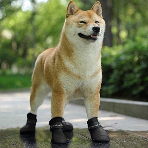 Vandtæt Silikone Hundesko - Anti-Slip Regnbeskyttelse Hundesok