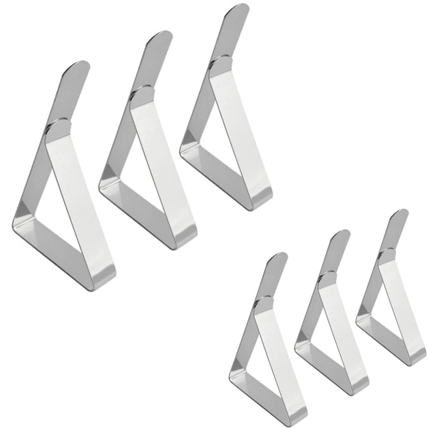 6 Pakke Dugklemmer - Heavy Duty Picnic Dugklemmer, Rustfrit Stål