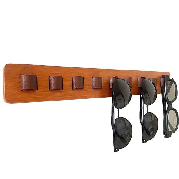 Träfärg-1st-lång Hängande träglasögonhållare Glasögon Displa