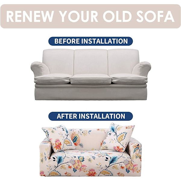 Stretch Sofa Covers Printed Couch Cover Loveseat Slipcovers for 2