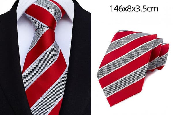 Slips set Hanky manschettknappar slipsar för vävd siden