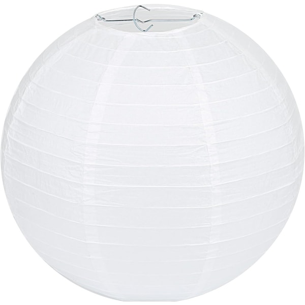 Papirlykter (hvite 6 tommer (15 cm) 12 stk.)